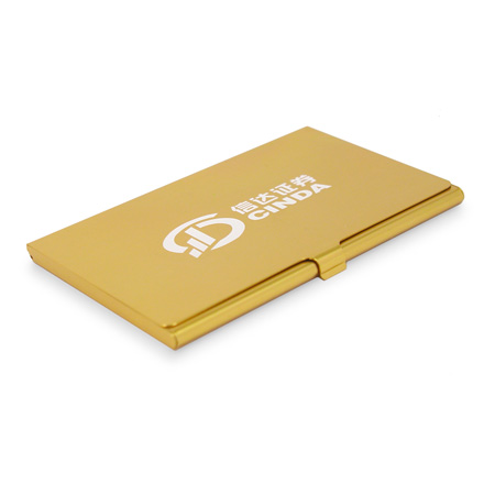 Golden Name Card Case