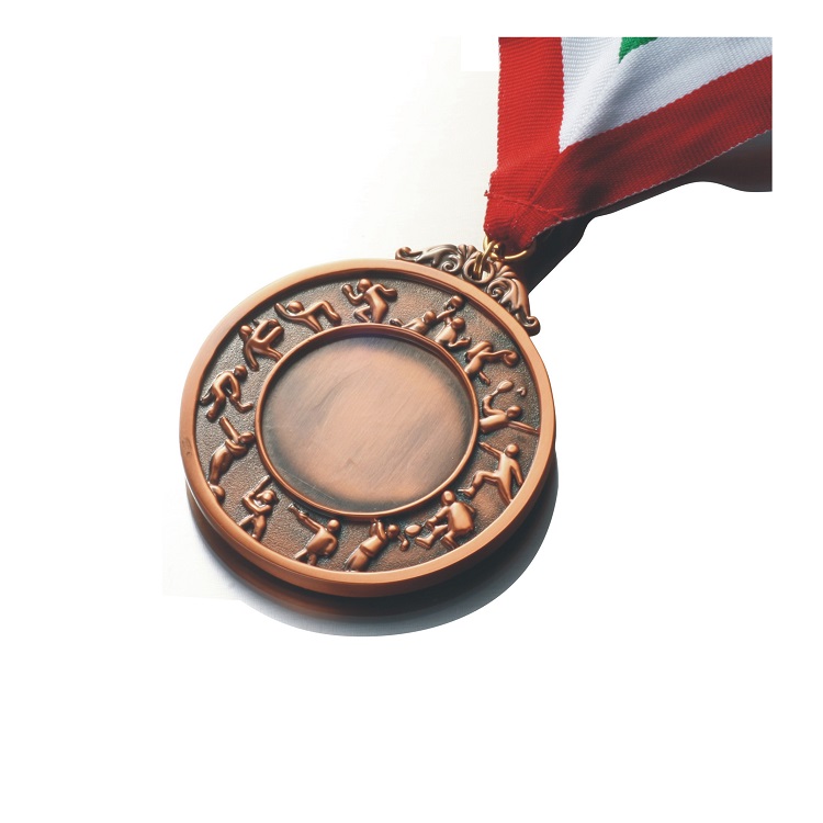 Antique brown medal