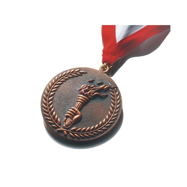 Torch shape medal