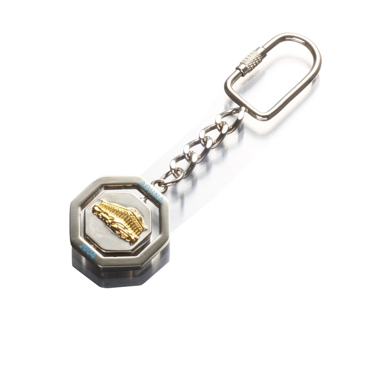 Double plating keychain