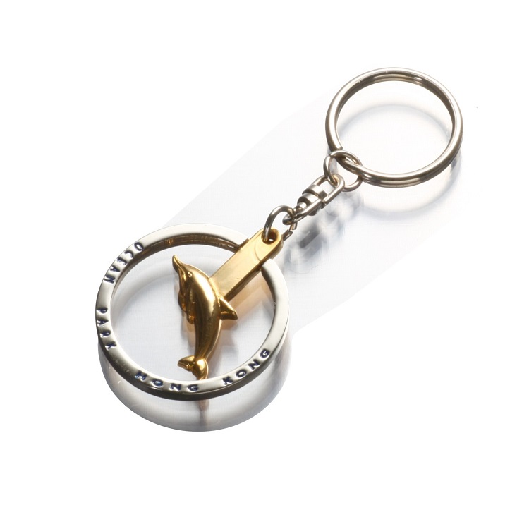 Double plating keychain