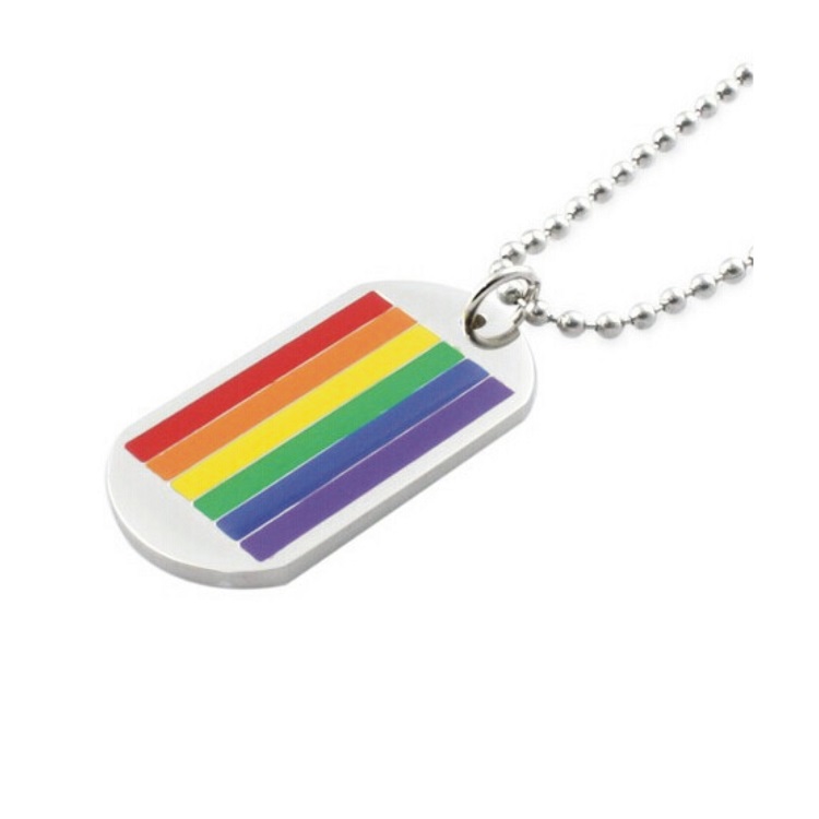 Rainbow Dog tag