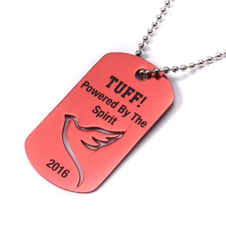Dove shape dog tag