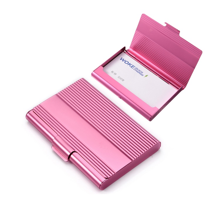 purple name card holder
