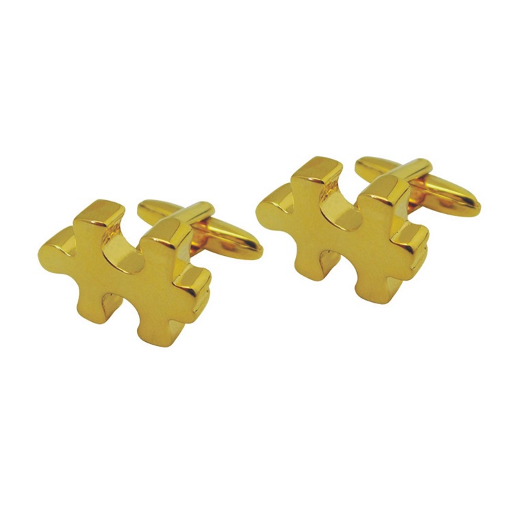 gold cufflink