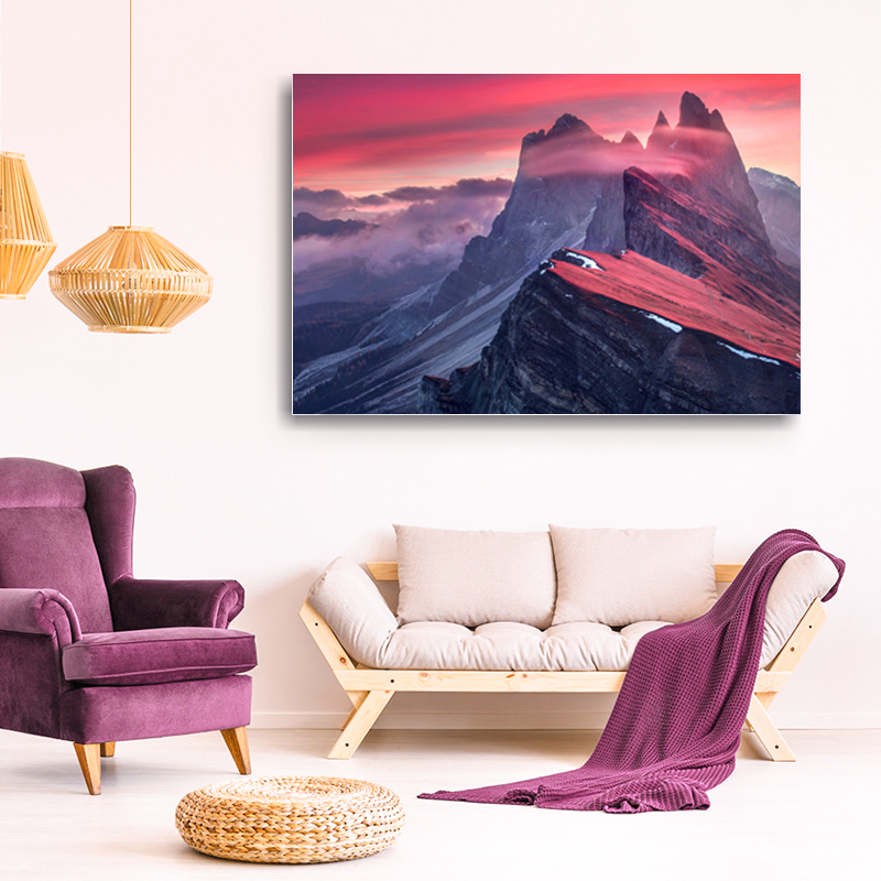 sublimation landscrap aluminum metal print