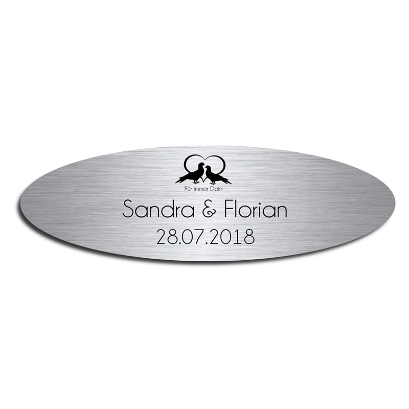 custom stainless steel door sign